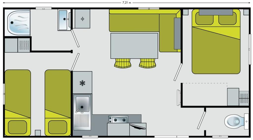 Mobil-Home 4 Pers Dans Camping 4 Etoiles ラ・パルミール エクステリア 写真
